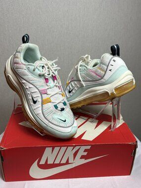 **SOLD**Nike Air Max 98, Women’s 8.5, Teal Tint/Night Shade, Barely Worn